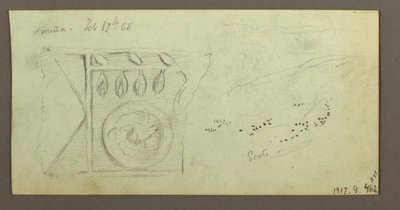 Dibujo, Árboles, Festoneado, Febrero posiblemente 1868 de Frederic Edwin Church