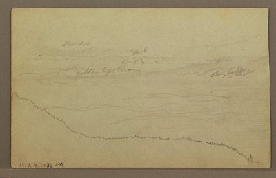 Dibujo, Árboles, posiblemente 1860s de Frederic Edwin Church