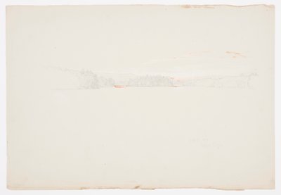 Dibujo, Upper Tongue Lake, 1 de octubre de 1879 de Frederic Edwin Church