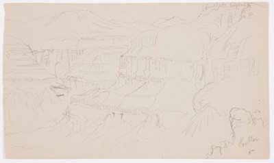 Dibujo, Valle de El Yemen, 20 de febrero de 1868 de Frederic Edwin Church