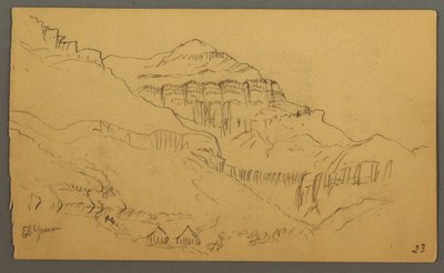 Dibujo, Valleyside, febrero de 1869  de Frederic Edwin Church