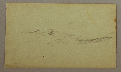 Dibujo, Olas, posiblemente 1860 de Frederic Edwin Church