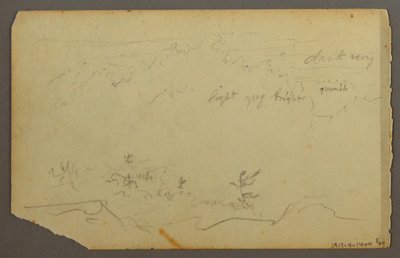 Dibujo, Paisaje arbolado, 1844 de Frederic Edwin Church