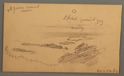 Dibujo, Valle arbolado, octubre de 1873 de Frederic Edwin Church