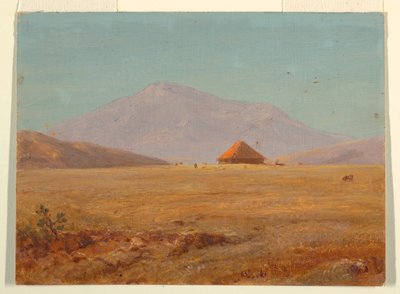 ¿Ecuador?, meseta montañosa con cabaña de Frederic Edwin Church