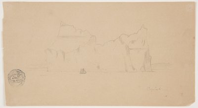 Iceberg Flotante con Velero de Frederic Edwin Church