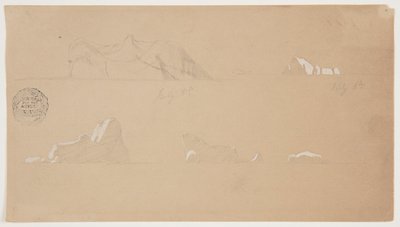Icebergs flotantes de Frederic Edwin Church