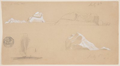 Icebergs Flotantes de Frederic Edwin Church