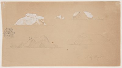 Icebergs flotantes de Frederic Edwin Church