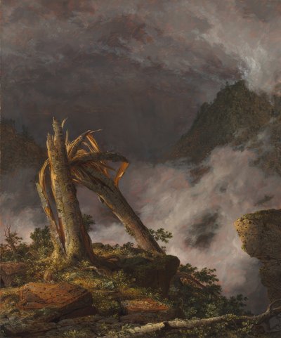 Frederic Edwin Church / Tormenta en las montañas, 1847. de Frederic Edwin Church