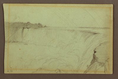 Cataratas Horseshoe con un Doble Arcoíris, Río Niágara, Canadá de Frederic Edwin Church