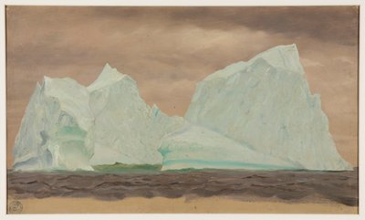 Icebergs bajo cielos nublados de Frederic Edwin Church