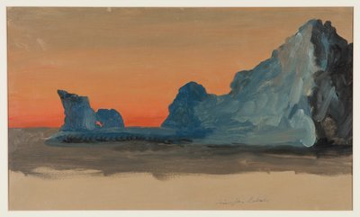 Icebergs a medianoche, Labrador de Frederic Edwin Church