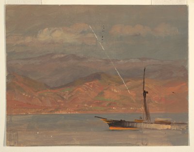 Costa Italiana, cerca del Estrecho de Mesina de Frederic Edwin Church
