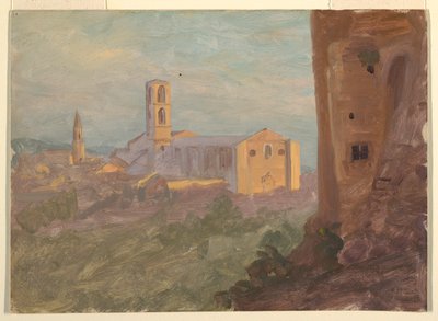 Ciudad italiana o suiza de Frederic Edwin Church