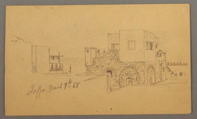 Esquina de la calle Jaffa, Palestina [Tel Aviv, Israel] de Frederic Edwin Church
