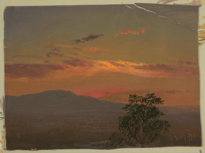 Paisaje al Atardecer, Hudson, N.Y. de Frederic Edwin Church