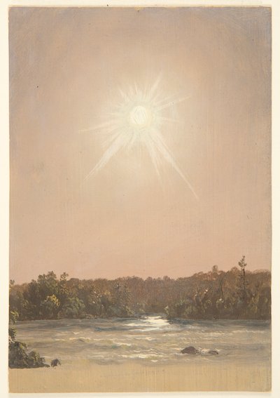 Sol de tarde sobre un arroyo de Frederic Edwin Church