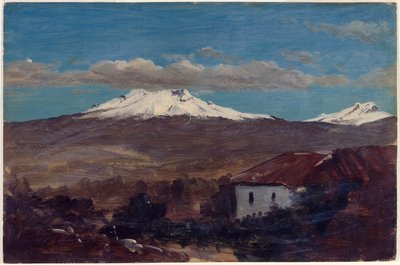 Monte Chimborazo visto desde Riobamba, Ecuador de Frederic Edwin Church