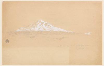 Monte Chimborazo desde la Casa de Don Pablo Bustamante, Riobamba, Ecuador de Frederic Edwin Church