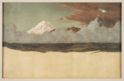 Monte Chimborazo a través de la niebla y las nubes de Frederic Edwin Church