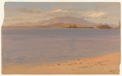 Monte Katahdin desde el lago Millinocket de Frederic Edwin Church
