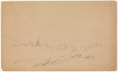 "Mount Katahdin from the West" [El monte Katahdin desde el oeste] [Mirando al oeste hacia el monte Katahdin] de Frederic Edwin Church