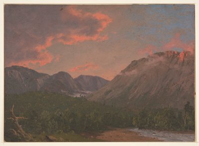 Paisaje montañoso al atardecer de Frederic Edwin Church