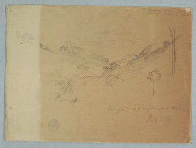 Paisaje montañoso cerca de Jorje, Ecuador de Frederic Edwin Church