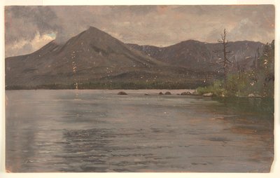 Monte Katahdin, desde el Lago Katahdin de Frederic Edwin Church