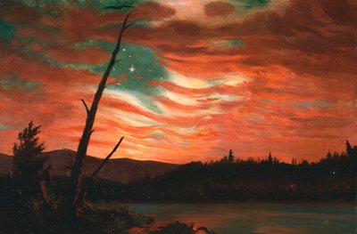 Nuestro estandarte en el cielo de Frederic Edwin Church