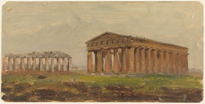 Paestum, Templo de Neptuno de Frederic Edwin Church