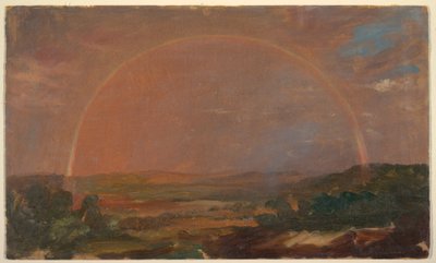 Arco Iris sobre un Paisaje Ondulado de Frederic Edwin Church