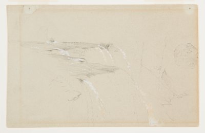 Borde de las Cataratas Americanas, río Niágara de Frederic Edwin Church