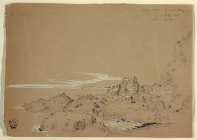 Costa rocosa, Grand Manan, Canadá de Frederic Edwin Church