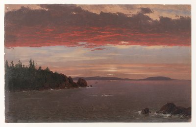 Península de Schoodic desde Mount Desert al amanecer de Frederic Edwin Church