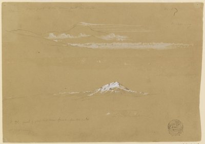 Sincholagua, Mañana, desde el Templo del Sol, Quito de Frederic Edwin Church