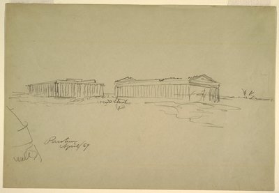 Bocetos, Paestum, Italia del Sur de Frederic Edwin Church