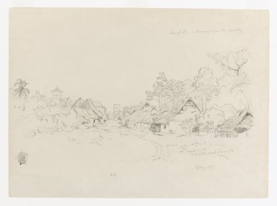 Calle en Mompos, Colombia de Frederic Edwin Church