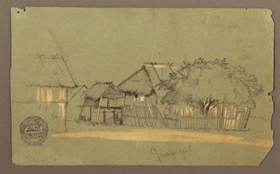 Calle con casas, Guayaquil, Ecuador de Frederic Edwin Church