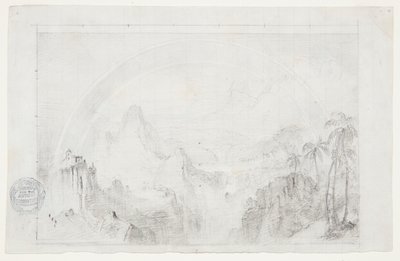 Estudio para "Temporada de lluvias en los trópicos" de Frederic Edwin Church