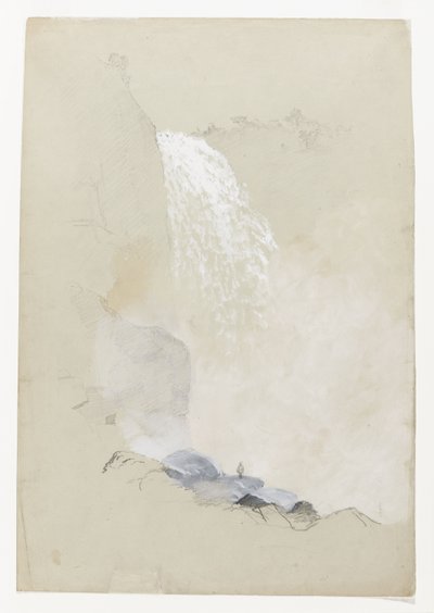 Estudio del Salto del Tequendama, cerca de Bogotá, Colombia de Frederic Edwin Church