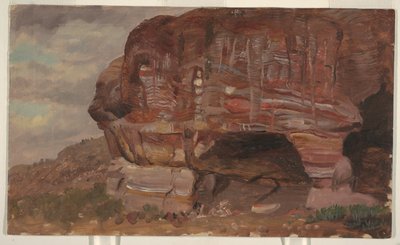 Estudio de una roca zoomorfa, Petra de Frederic Edwin Church