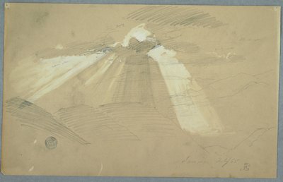Sol brillando a través de las nubes, Jamaica de Frederic Edwin Church
