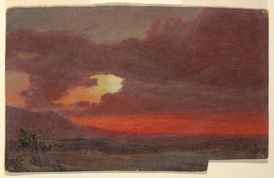 Atardecer, Hudson, Nueva York de Frederic Edwin Church