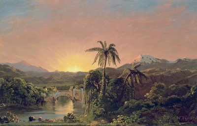 Atardecer en Ecuador de Frederic Edwin Church