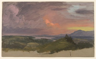 Puesta de sol en el valle del Hudson de Frederic Edwin Church