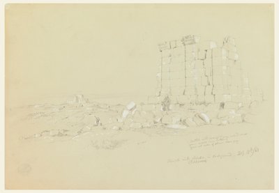 Templo con Semua [actualmente as-Samu] en la distancia de Frederic Edwin Church