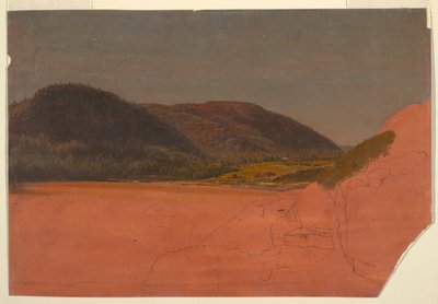 La colmena y la playa de arena desde Great Head, Mt. Desert de Frederic Edwin Church