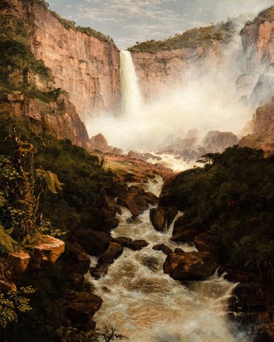 Las Cataratas del Tequendama cerca de Bogotá, Nueva Granada de Frederic Edwin Church